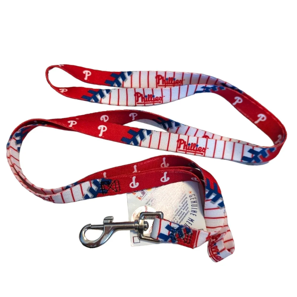 Philadelphia Phillies MLB Premium Officially Licensed Dog Lead Leash NEW HUNTER